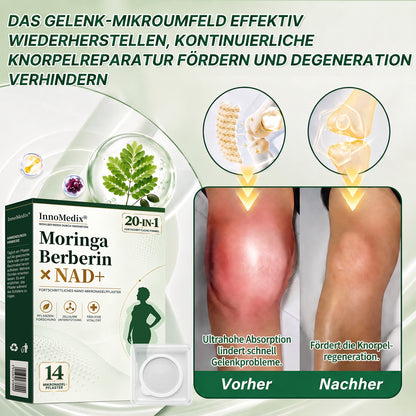 InnoMedix® Moringa Berberin x NAD+ 20-IN-1 Fortgeschrittenes Nano-Mikronadel-Pflaster (Nur einmal täglich anwenden – sichtbare Veränderungen in nur 7 Tagen.)（德国德语）
