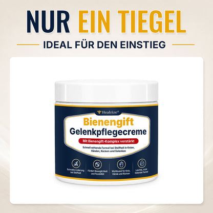 🔥 Healrize® Bienengift-Gelenkpflegecreme – Schnell einziehender Komfort für Knie, Hände, Rücken und Schultern(德语）