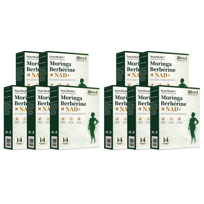 InnoMedix® Moringa Berbérine x NAD+ 20-IN-1 Patch Avancé à Nano-Microaiguilles (À appliquer une seule fois par jour – des changements visibles en seulement 7 jours.)（法国法语）（副本）