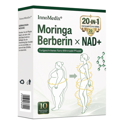 InnoMedix® Moringa Berberin x NAD+ 20-IN-1 Advanced Nano-Mikronadel-Pflaster(德国upsell)