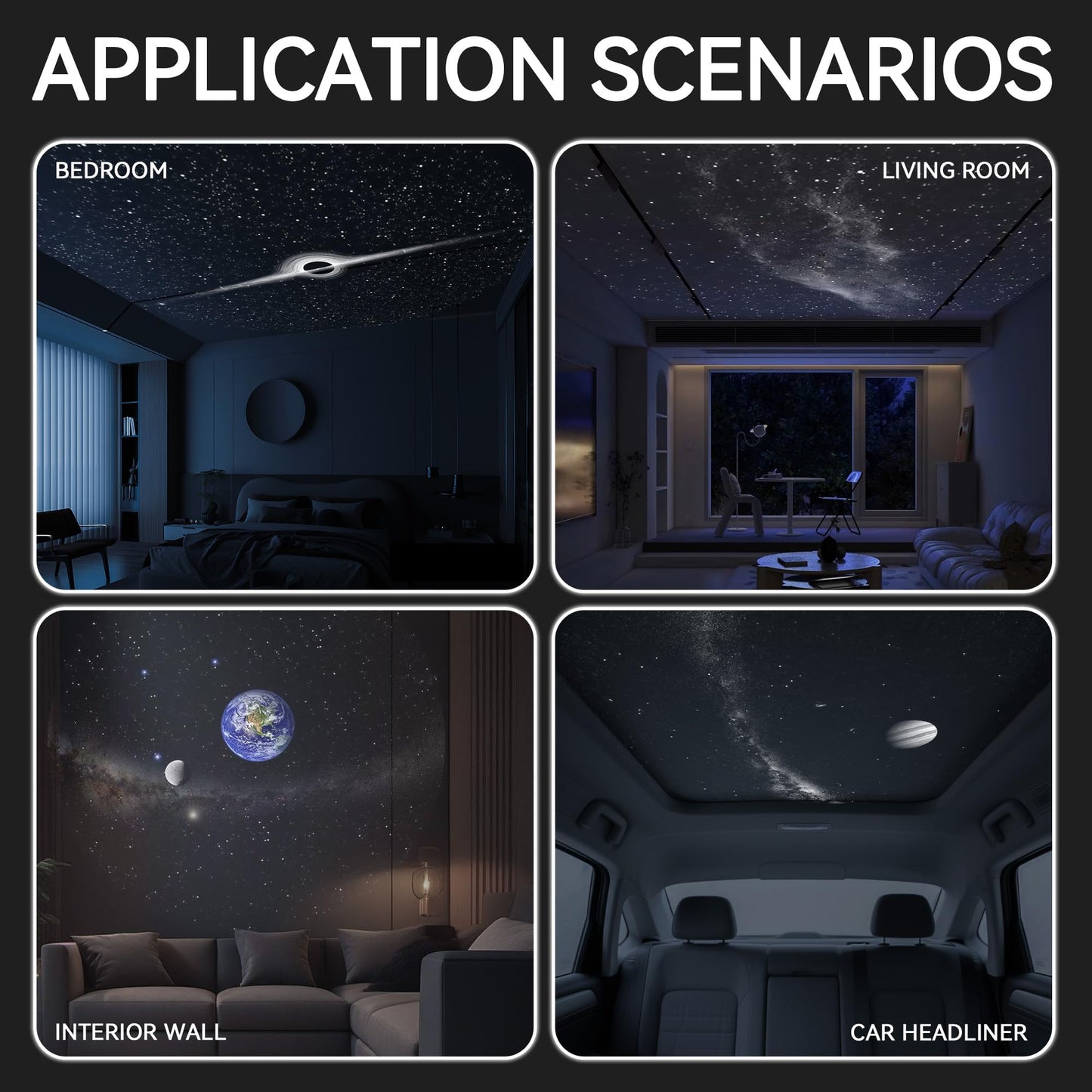 ✨Comauo® Smart Wi-Fi Night Light Projector—💝Smart Wi-Fi Galaxy & Ocean Projector That Transforms Any Room Instantly