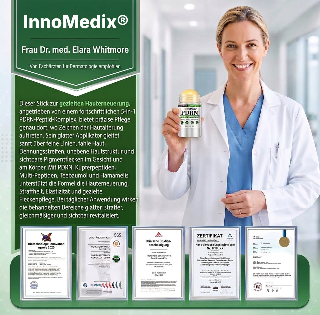 InnoMedix® 🧬𝑷𝑫𝑹𝑵 𝑨𝒏𝒕𝒊-𝑨𝒈𝒊𝒏𝒈 & 𝒈𝒆𝒛𝒊𝒆𝒍𝒕𝒆𝒓 𝑯𝒂𝒖𝒕𝒆𝒓𝒏𝒆𝒖𝒆𝒓𝒖𝒏𝒈𝒔-𝑺𝒕𝒊𝒄𝒌（𝑯𝒊𝒍𝒇𝒕, 𝑭𝒂𝒍𝒕𝒆𝒏 𝒔𝒊𝒄𝒉𝒕𝒃𝒂𝒓 𝒛𝒖 𝒈𝒍ä𝒕𝒕𝒆𝒏, 𝒖𝒏𝒕𝒆𝒓𝒔𝒕ü𝒕𝒛𝒕 𝒆𝒊𝒏 𝒔𝒕𝒓𝒂𝒇𝒇𝒆𝒓 𝒘𝒊𝒓𝒌𝒆𝒏𝒅𝒆𝒔 𝑯𝒂𝒖𝒕𝒃𝒊𝒍𝒅 𝒖𝒏𝒅 𝒗𝒆𝒓𝒃𝒆𝒔𝒔𝒆𝒓𝒕 𝒅𝒂𝒔 𝑬𝒓𝒔𝒄𝒉𝒆𝒊𝒏𝒖𝒏𝒈𝒔𝒃𝒊𝒍𝒅 𝒔𝒊𝒄𝒉𝒕𝒃𝒂𝒓𝒆𝒓 𝑯𝒂𝒖𝒕𝒇𝒍𝒆𝒄𝒌𝒆𝒏）（副本）