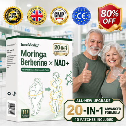 InnoMedix® Moringa Berberine x NAD+ 20-IN-1 Advanced Nano Microneedle Patch（英国upsell)