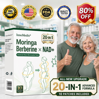 InnoMedix® Moringa Berberine x NAD+ 20-IN-1 Advanced Nano Microneedle Patch（美国英语upsell）