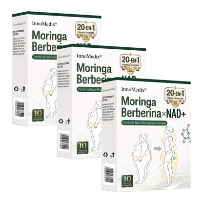 InnoMedix® Moringa Berberina x NAD+ 20-EN-1 Parche Avanzado de Nano-Microagujas (Aplicar solo una vez al día – cambios visibles en tan solo 7 días.)（墨西哥西语）
