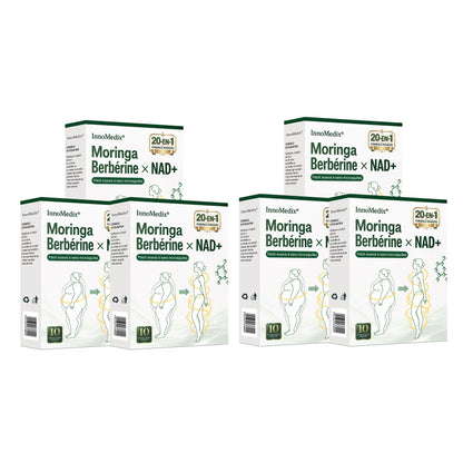 InnoMedix® Moringa Berbérine x NAD+ 20-IN-1 Patch Avancé à Nano-Microaiguilles (加拿大法语upsell）