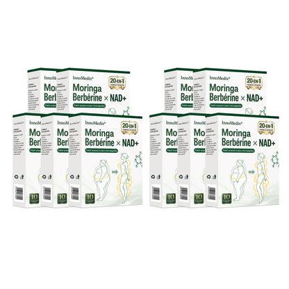 InnoMedix® Moringa Berbérine x NAD+ 20-IN-1 Patch Avancé à Nano-Microaiguilles (加拿大法语upsell）