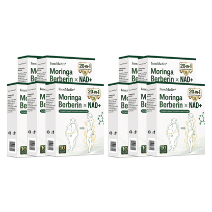 InnoMedix® Moringa Berberin x NAD+ 20-IN-1 Advanced Nano-Mikronadel-Pflaster(德国upsell)