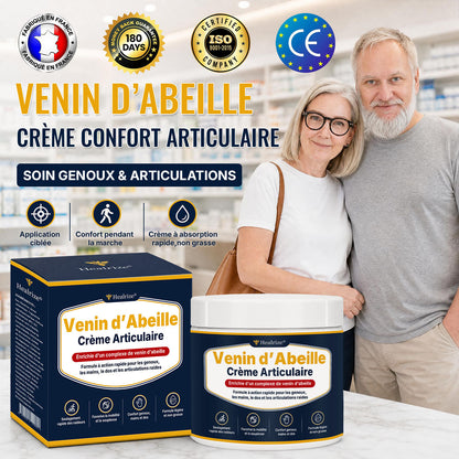 🔥 Healrize® Crème Articulaire au Venin d’Abeille – Soulagement Rapide des Inconforts aux Épaules, Mains, Dos et Articulations | Retrouvez une Mobilité Naturelle（法国）（副本）