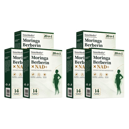 InnoMedix® Moringa Berberin x NAD+ 20-IN-1 Fortgeschrittenes Nano-Mikronadel-Pflaster (Nur einmal täglich anwenden – sichtbare Veränderungen in nur 7 Tagen.)（德国德语）