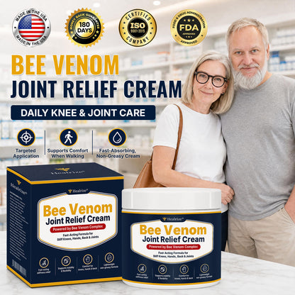 🔥Healrize® Bee Venom Joint Relief Cream – Fast-Absorbing Comfort for Knees, Hands, Back & Shoulders（美国英语）