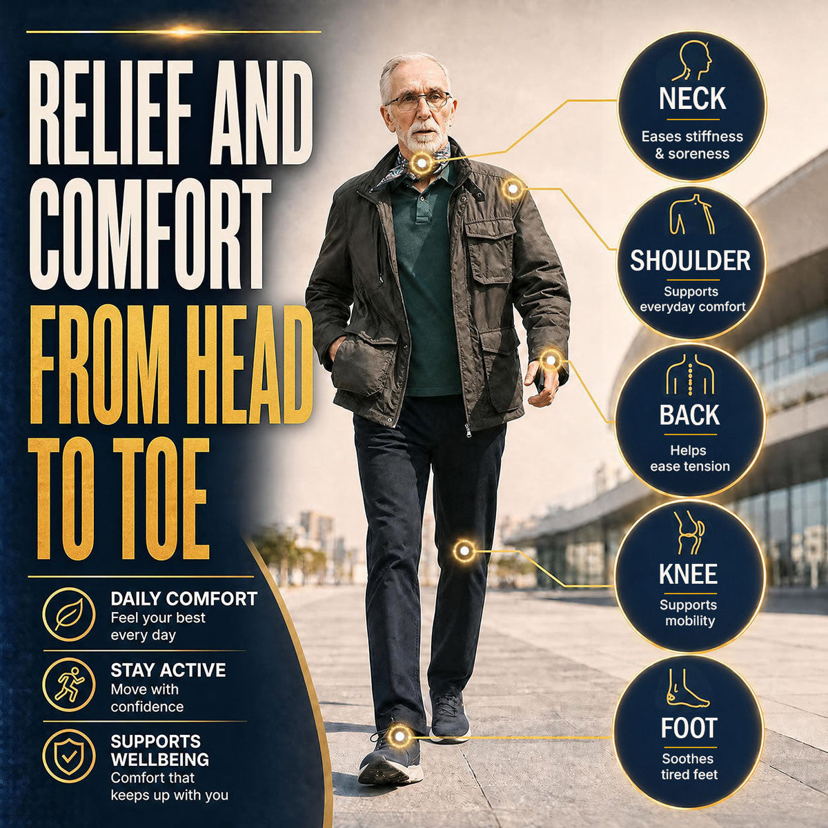🔥Healrize® Bee Venom Joint Relief Cream – Fast-Absorbing Comfort for Knees, Hands, Back & Shoulders（加拿大英语）