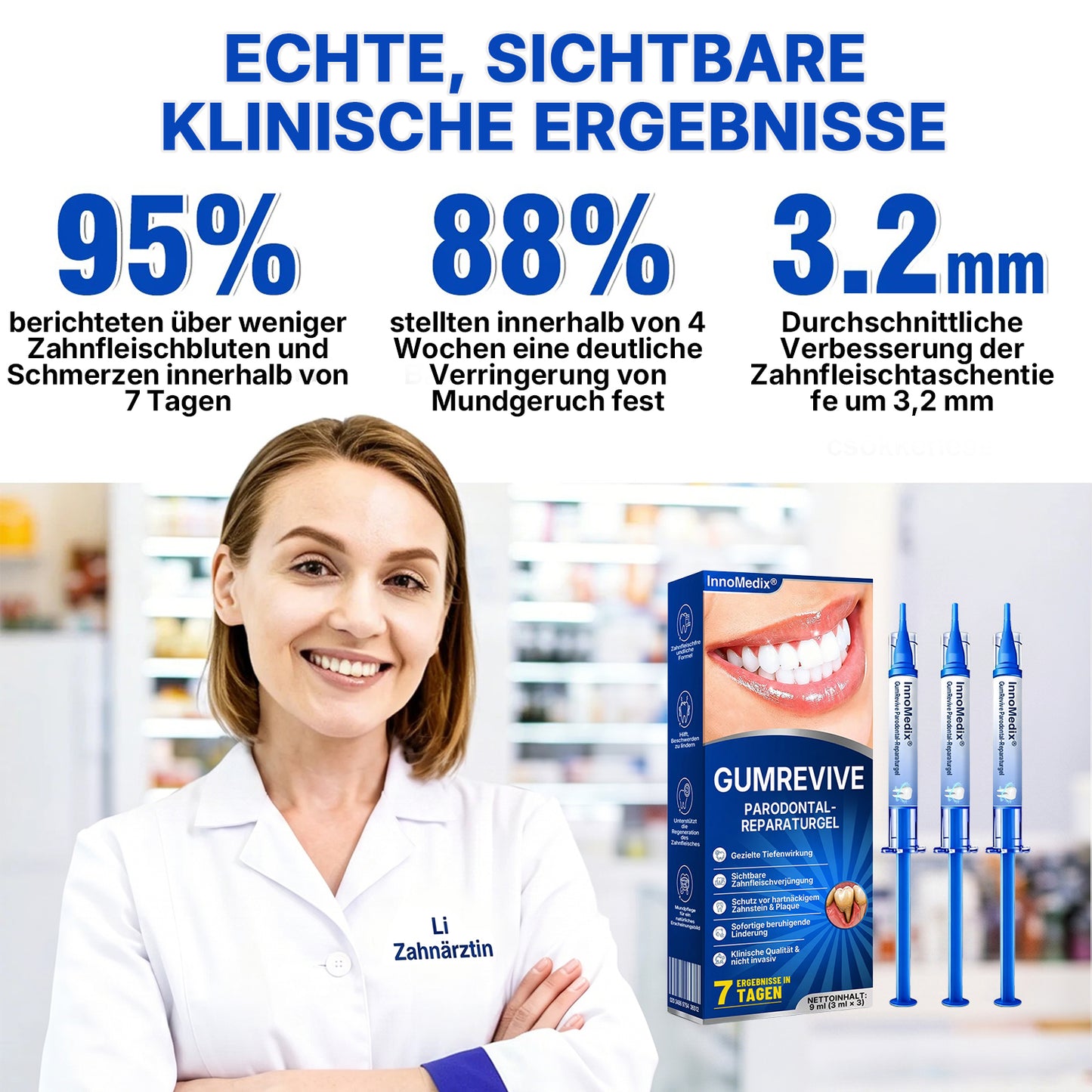 🇩🇪🏅🦷🛡️InnoMedix® Zahnfleisch-Regeneration Parodontal-Reparaturgel（德国）