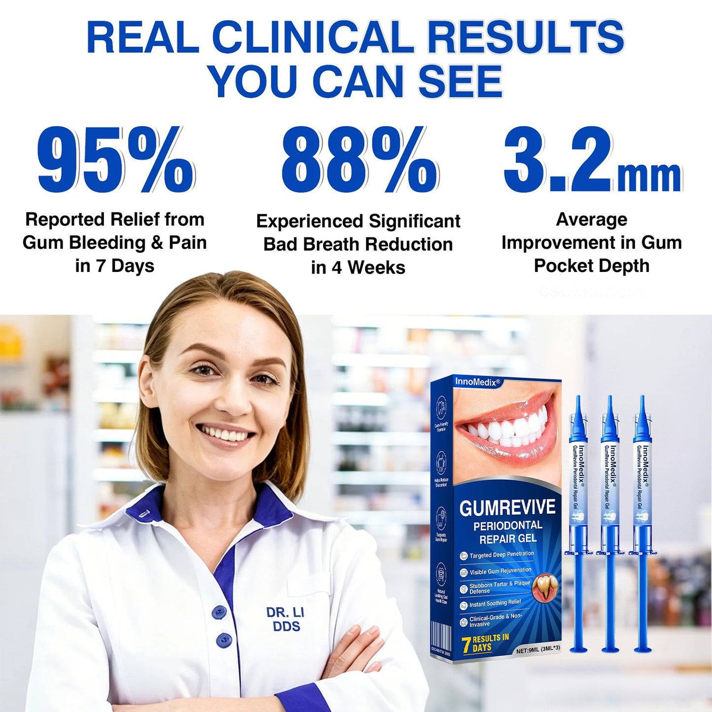 🇺🇸🏅🦷🛡️InnoMedix® GumRevive Periodontal Repair Gel（美国英语）