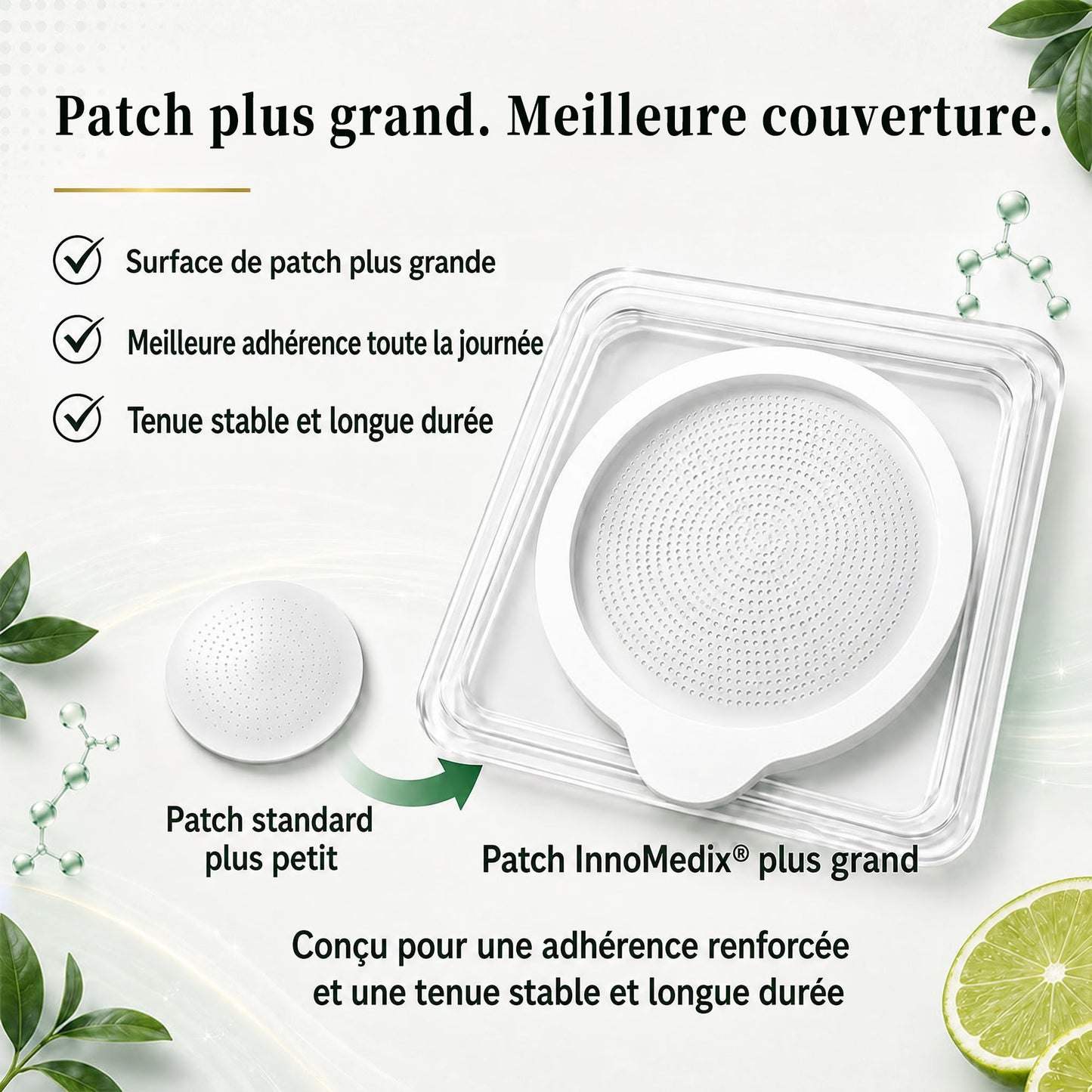 InnoMedix® Moringa Berbérine x NAD+ 20-IN-1 Patch Avancé à Nano-Microaiguilles (法国upsell）