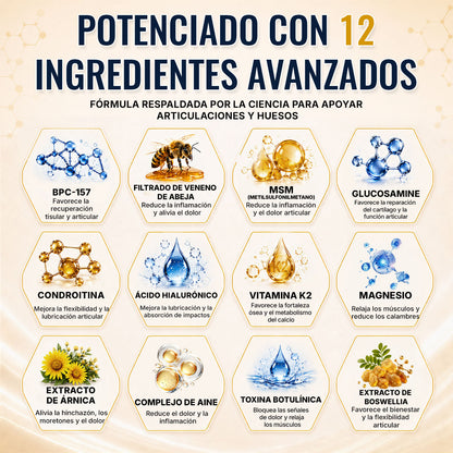 🔥 Healrize® Crema para el Confort Articular con Veneno de Abeja – Alivio Rápido para Hombros, Manos, Espalda y Articulaciones | Muévete con Mayor Libertad（美国西语）