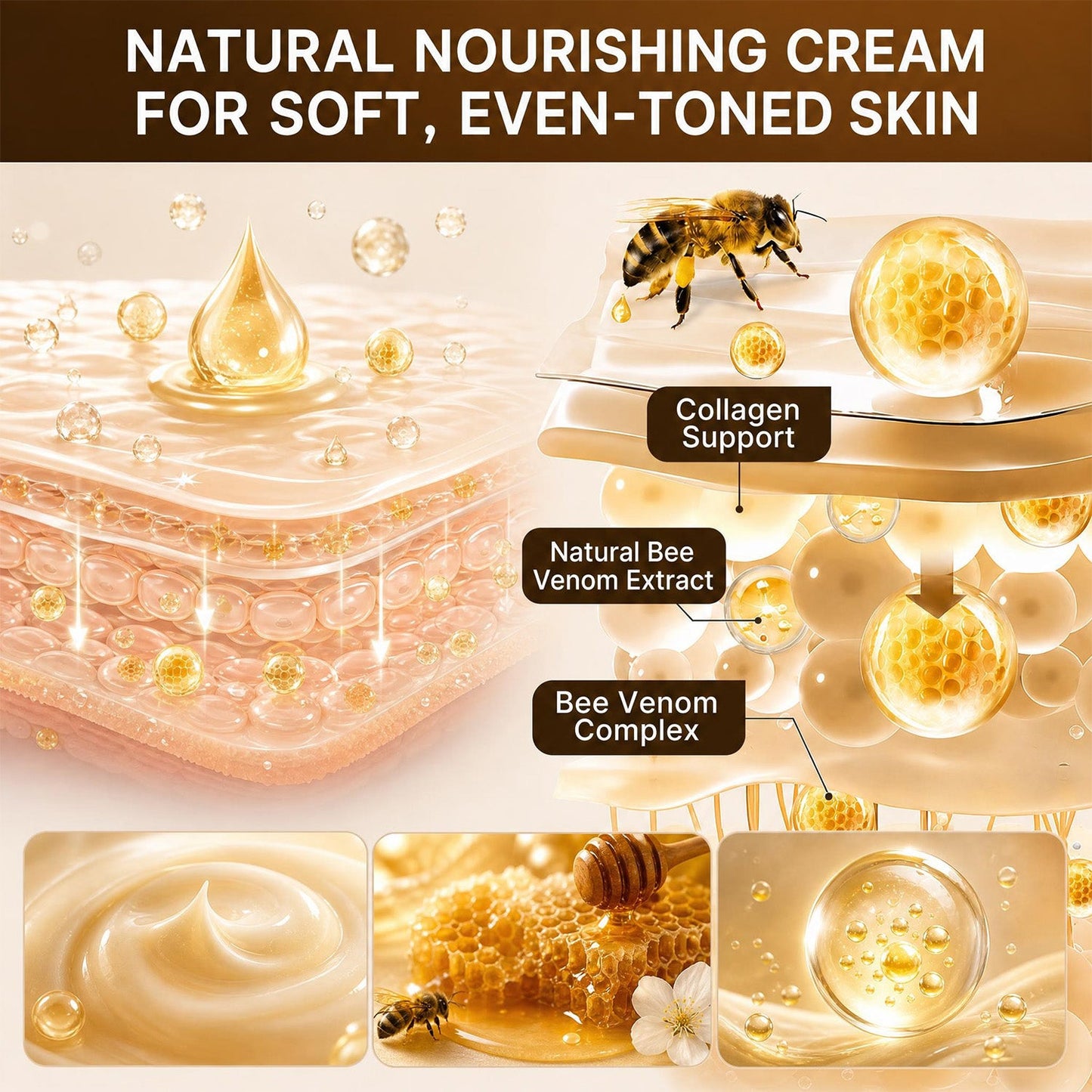 ✨🔥 DOCTIA® Bee Venom Advanced Firming Cream — Helps Improve the Appearance of Fine Lines, Loss of Firmness & Rough Skin Texture
