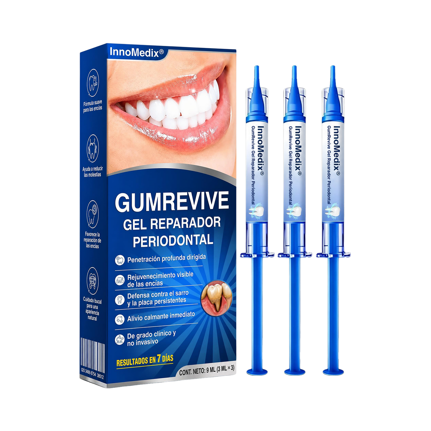 🇲🇽🏅🦷🛡️InnoMedix® Revitaliza Encías Gel Reparador Periodontal（墨西哥西语）