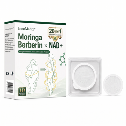InnoMedix® Moringa Berberin x NAD+ 20-IN-1 Advanced Nano-Mikronadel-Pflaster(德国upsell)