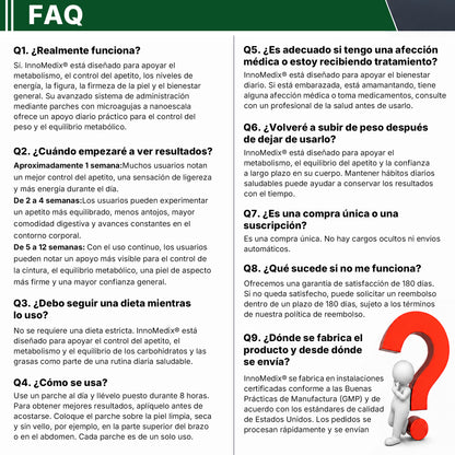 InnoMedix® Moringa Berberina x NAD+ 20-EN-1 Parche Avanzado de Nano-Microagujas (Aplicar solo una vez al día – cambios visibles en tan solo 7 días.)（美国西语）